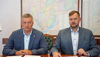Игорь Кобзев и Евгений Балицкий подписали соглашение о сотрудничестве между Иркутской и Запорожской областями