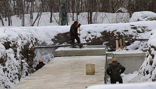 В Иркутске продолжается строительство теплового луча